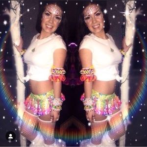 Disco Micro Mini Skirt 🌈✨